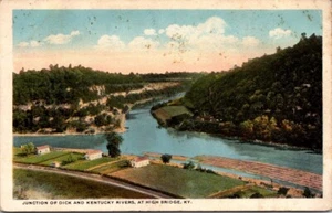 Postcard Junction of Dick & Kentucky Rivers at High Bridge KY - Picture 1 of 2