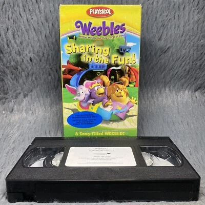 The Weebles VHS Tape 2005 Sharing in the Fun Playskool 3D Animation Kids PROMO - Image 1 of 4