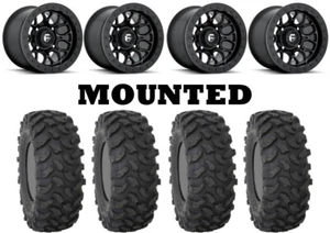 Kit 4 System 3 XTR370 Tires 33x10-15 on Fuel Tech Beadlock Matte Black D916 1KXP - Picture 1 of 5
