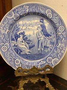 SPODE BLUE ROOM COLLECTION WOODMAN PLATE 10 1/4" MADE IN ENGLAND - Imagen 1 de 3