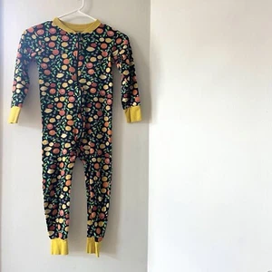 DUNS Sweden Organic Citrus Fruit Zip Footless Sleeper | 6/7 - Picture 1 of 6