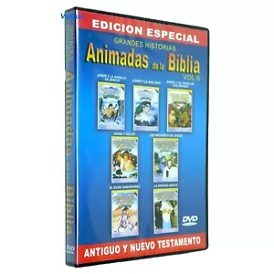 David y Goliat DVD Movie 6 More Bible Animated Stories Grandes Historias - Foto 1 di 3