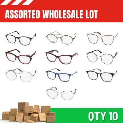 WHOLESALE ASSORTED LOT 10 POLICE EYEGLASSES optical store clearance low priced - Image 1 of 4