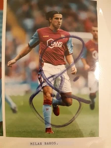 Milan Baros Aston Villa Signed Photo - Picture 1 of 1
