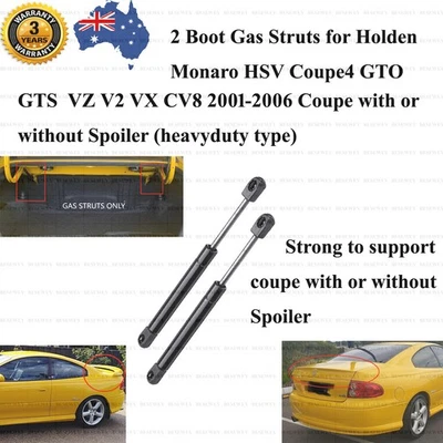 2 Boot Gas Struts Holden Monaro VZ V2 VX CV8 2001-2006 GTO GTS HSV Coupe4 4413PV - image 1 of 4