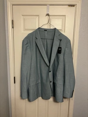 J Ferrar 360 Stretch Sport Coat Blazer 2XL 50-52 Regular Teal Blue Men NEW $180 - Image 1 of 4