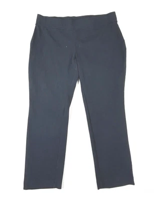 Lands End XLp Petite Starfish Slim Leg Pants Blue Pull On Knit Elastic Waist - Image 1 of 4