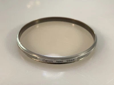 Vintage Canon Japan Skylight Lens Filter 58mm Chrome VGC Not Scratched - Image 1 of 4
