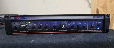 RDL HR-MP2 Dual Channel Microphone Preamplifier w/Power Supply - ONE - Image 1 of 4