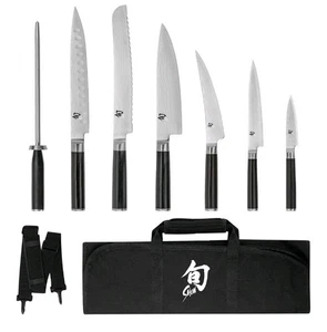 Shun Classic Set di Coltelli per Studenti 8 Pezzi, VG- Max Acciaio, NUOVO - Foto 1 di 14