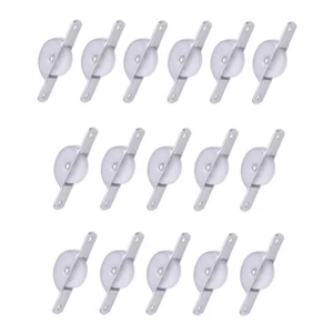 16PCS Cabinet Door Roller Sliding Window Wheels Pulley Closet Rail Small - Picture 1 of 12