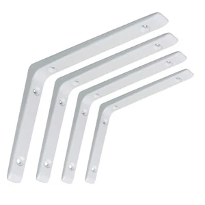 Regalträger Regalwinkel Regalbodenträger Regalhalter Aluminiumkonsole Weiß Alu - Bild 1 von 4