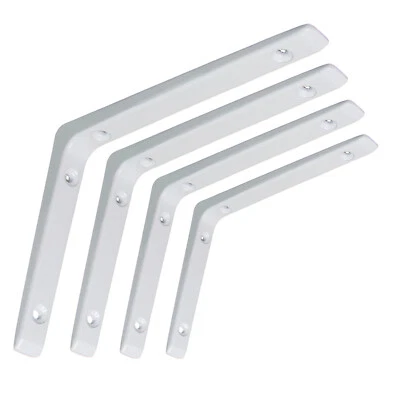 Regalträger Regalwinkel Regalbodenträger Regalhalter Aluminiumkonsole Weiß Alu - Bild 1 von 4