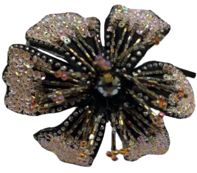 Hairband Beaded Sequined Flower Holidays New Years Formal Parties - Image 1 of 4