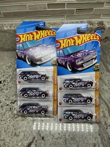 Hot Wheels Datsun Bluebird Wagon (510) Lot Of 6 “purple” - Picture 1 of 5