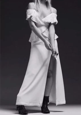 NEW Free People LIMITED EDITION Kristal Hill White S Wedding Dress Sz 4 Z215-6 - Image 1 of 4