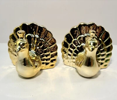 Target Oro Pavo Real Cerámica Animales Estatuillas 2022 Mesa Centro de Mesa Baby Shower Foto 1 de 4