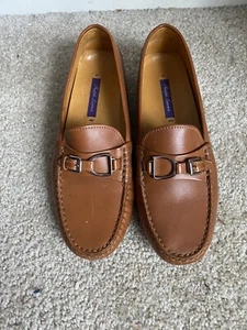 Mocasín Ralph Lauren Purple Label para mujer Horsebit talla 37 1/2 Italia - Imagen 1 de 4