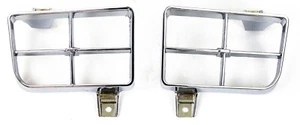 1976 - 1978 Firebird & Trans AM Park Light Lamp Turn Signal Chrome Bezels, PAIR - Picture 1 of 4