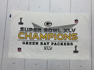 Green Bay Packers Super Bowl XLV Champions Trophy Towel 40"x25"