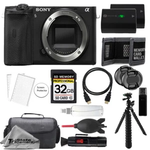 Sony a6600 Mirrorless Camera + 32GB + Extra Battery+ Tripod- Accessory Kit - Picture 1 of 8