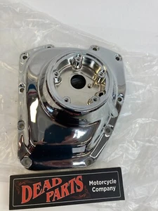 Harley Nuevo Early Twin Cam Cromo Caja de cambios Cubierta lateral - Imagen 1 de 7