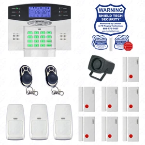 Wireless House Alarm Kit Security System Voice Prompt Backlit Screen US Plug FS - Picture 1 of 10