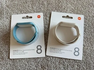 2 Nowy oryginalny pasek zapasowy Xiaomi Smart Band 8 Aktywny zamienny pasek Kość słoniowa niebieski rzadki - Zdjęcie 1 z 8