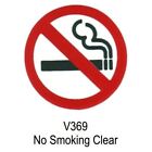 NEW+CASTLE+PROMOTIONS+OUTDOOR+VINYL+STICKER+TRANSPARENT+NO+SMOKING+SYMBOL+V369