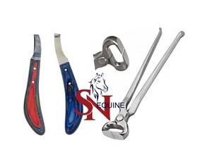 Kit de Pinza de Casco Farrier 14" con Cuchillos de Casco Azul y Mango de Fibra Cuchillos de Lazo - Imagen 1 de 1
