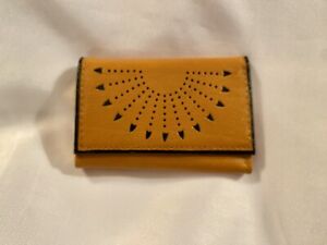 Ladies Princess Gardner Leather KEY HOLDER Wallet Vintage Ochre Brown Black