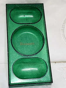 VNTG Bassett Furniture promo plastic glitter lucite valet desk tray drawer org. - Picture 1 of 11