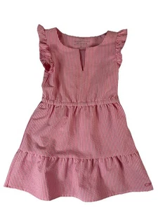 Vineyard Vines Toddler Girls Performance Flutter Sleeve Tiered Dress Pink Size 2 - Picture 1 of 6