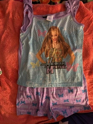 girls short pajamas set Hannah Montana - Image 1 of 4