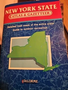 Atlas & Gazetter del Estado de Nueva York 1987 buen estado usado. Algo de desgaste. - Imagen 1 de 5
