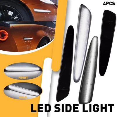 4X Luz de señalización LED delantera trasera blanca para accesorios Chevrolet Corvette C6 05-13 Foto 1 de 4