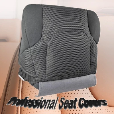 Cubierta de asiento de tela gris perforada para parte inferior del conductor Nissan Frontier 2005-2019 nueva Foto 1 de 4