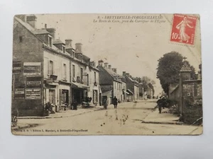 CPA - 14 - BRETTEVILLE-L'ORGUEILLEUSE - La Route de Caen, prise du Carrefour. - Imagen 1 de 2