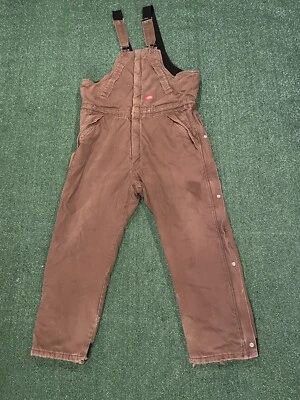 Mono Dickies vintage para hombre 40x30 tostado pierna recta ropa de trabajo de granja Foto 1 de 4