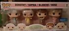 FUNKO Pop The Golden Girls Exclusive Robes Set 4 pack NEW in Sealed Box