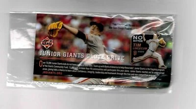 TIM LINCECUM FIRST NO HITTER PIN 7/13/13 SF GIANTS SGA GLOVE DRIVE 2014 - Image 1 of 2