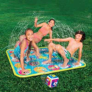 Twister Sprinkler Splash Pad Kids Play Mat Twist Turn Game Pool Summer Outdoor - Picture 1 of 4