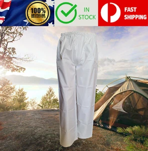 INRM552 - PVC Mens Adults Waterproof Outdoor Rain Winter Pant Trouser Overpant - Picture 1 of 3