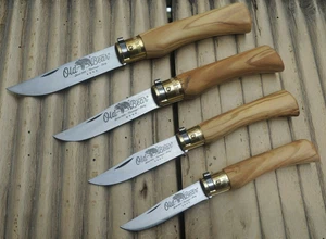 Antonini OLD BEAR OLIVE Messer Taschenmesser Brotzeitmesser Olivenholz 5 Größen