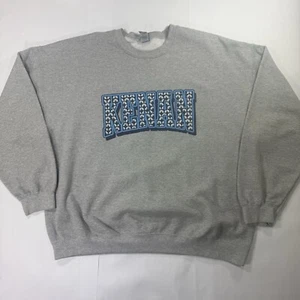  Gildan Heavy Blend Kenan Crewneck Sweatshirt Gray Size 2XL Pre-Owned - Picture 1 of 8