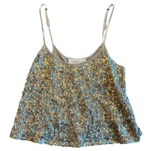 Abercrombie & Fitch Sequin Tank Womens Size S - Picture 1 of 5