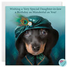 Daughter in law Birthday Card for Child or Adult to or from Dachshund Dog lover