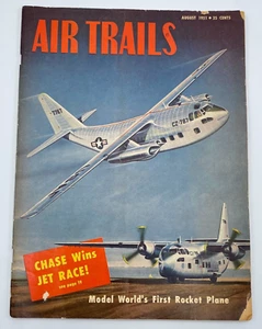 Vtg Air Trails Magazine August 1951 Planes Flying Aircraft - Picture 1 of 4