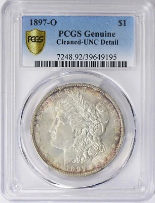 1897-O Morgan Silver Dollar - Scarce Date - PCGS UNC Details - Image 1 of 4