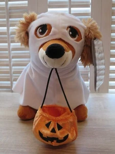NEW Halloween GEMMY Animated Plush GHOST DOG Wiggles & Begs To GIMME MORE - Picture 1 of 12